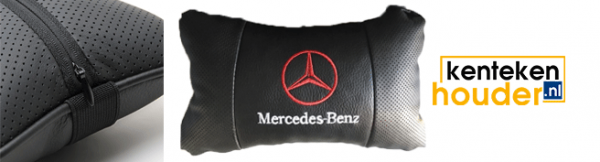 Mercedes-benz-lederen-hoofdsteun-kussen