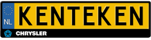Chrysler-logo-links-kentekenplaathouder