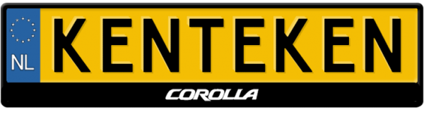 Corolla-logo-kentekenplaathouder