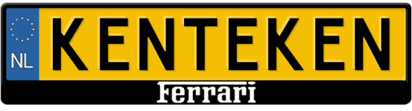 Ferrari-wit-logo-kentekenplaathouder