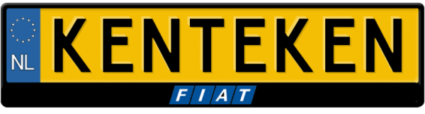 Fiat-midden-blokblauw-kentekenplaathouder