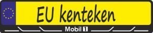 Mobil 1 logo kentekenplaathouder