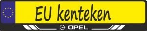 Opel Style kentekenplaathouder